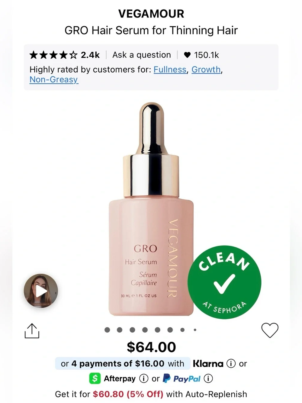 Vegamour Hair Gro
